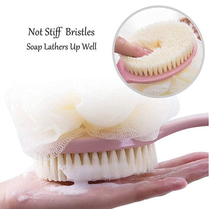 Arcreactor Zone 2 IN 1 loofah with handle, Bath Brush