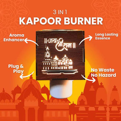 3-in-1 Ayodhya Ram Mandir Kapoor Burner & Night lamp